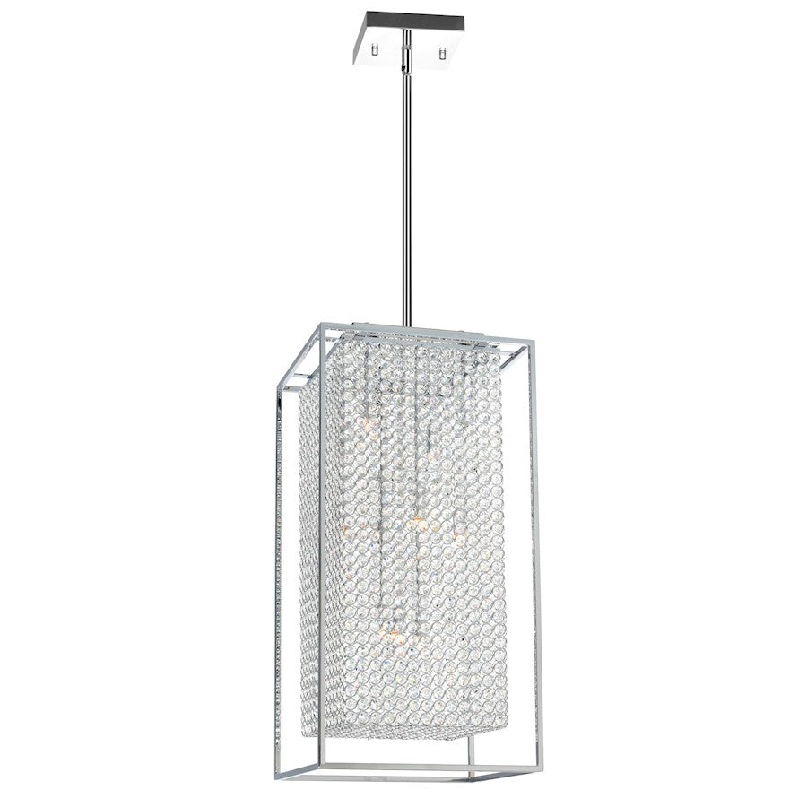 CWI Lighting Cube 11 Light Chandelier, Chrome - QS8381P14C-RC