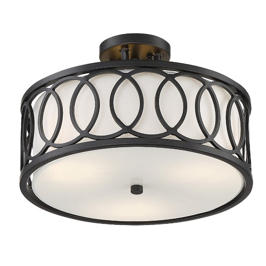 Crystorama Graham 3 Light Ceiling Mount