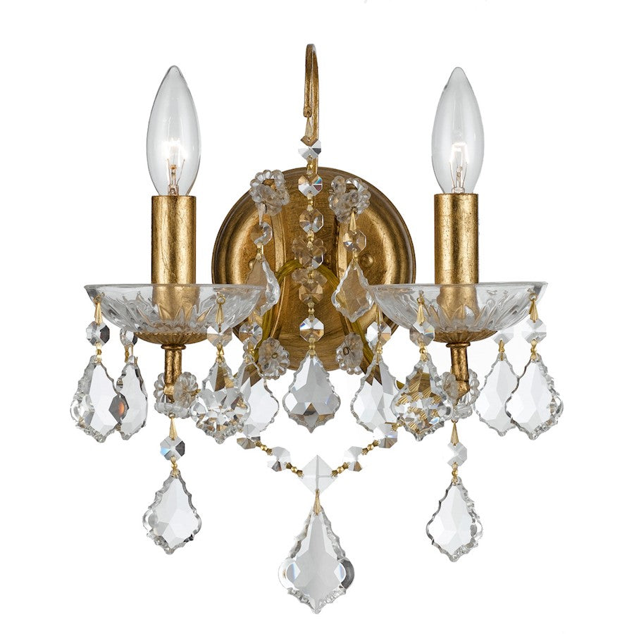 2 Light Gold Wall Sconce
