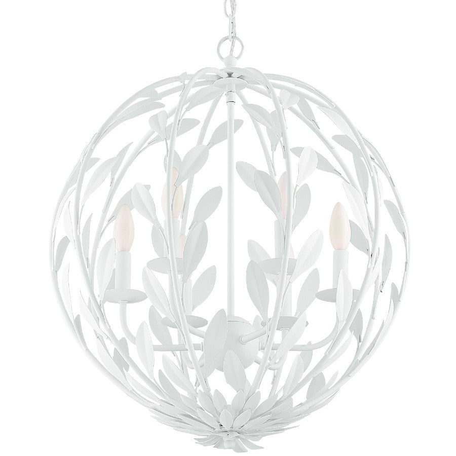 Broche Chandelier, Matte White