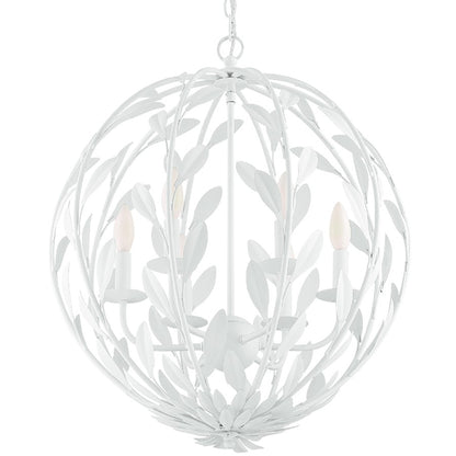 Broche Chandelier, Matte White