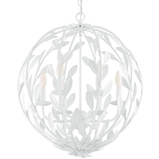 Broche Chandelier, Matte White