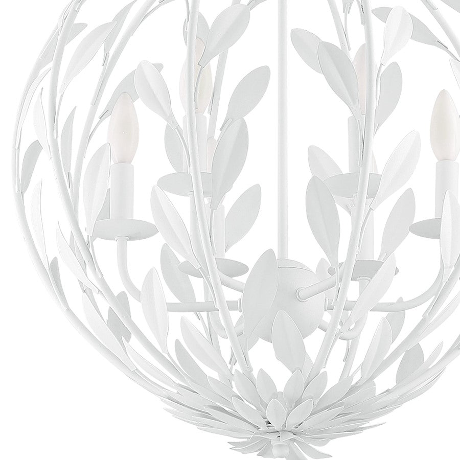 Broche Chandelier, Matte White