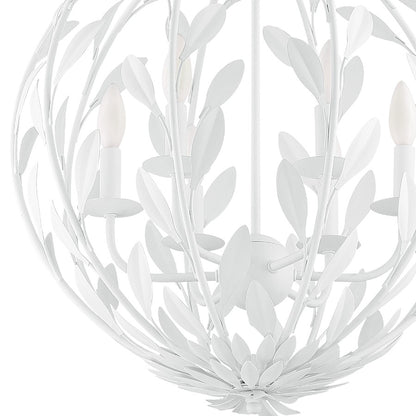 Broche Chandelier, Matte White