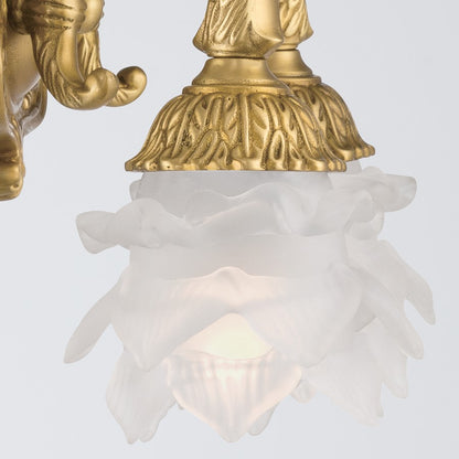 Crystorama Mayfield 2 Light 11.5" Sconce, Aged Brass/Frosted