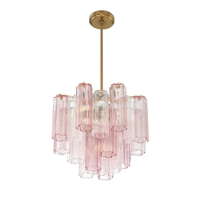 Crystorama Addis 4 Light Mini Chandelier, Aged Brass/Gold/Spring