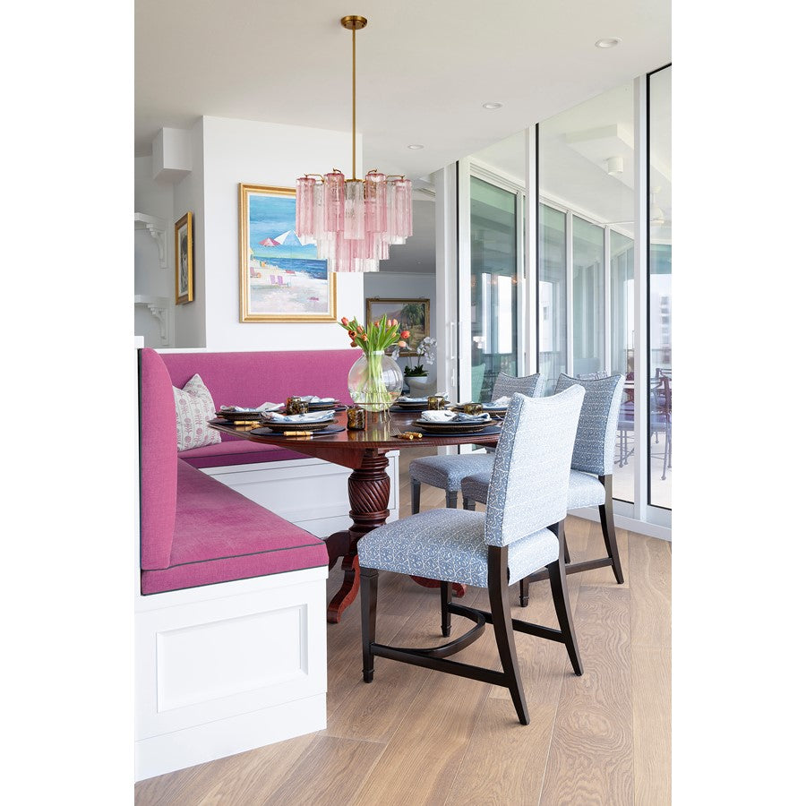 Crystorama Addis 4 Light Mini Chandelier, Aged Brass/Gold/Spring