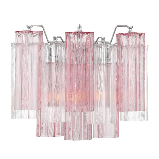 Crystorama Addis 2 Light 12" Sconce, Chrome/Spring - ADD-302-CH-SP
