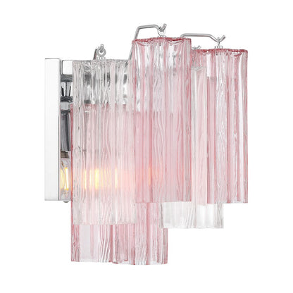 Crystorama Addis 2 Light 12" Sconce, Chrome/Spring