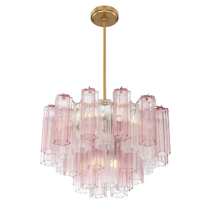Crystorama Addis 9 Light Chandelier, Brass/Gold/Spring
