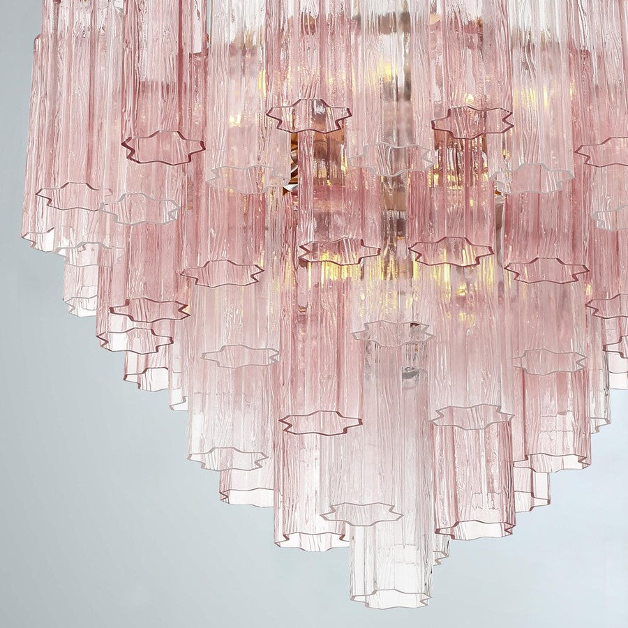 Crystorama Addis 12 Light Chandelier, Brass/Gold/Spring
