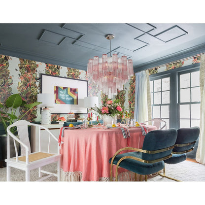 Crystorama Addis 12 Light Chandelier, Chrome/Spring