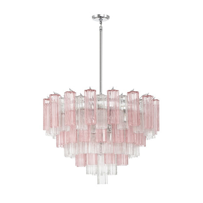 Crystorama Addis 16 Light Chandelier, Chrome/Spring