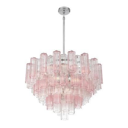Crystorama Addis 16 Light Chandelier, Chrome/Spring