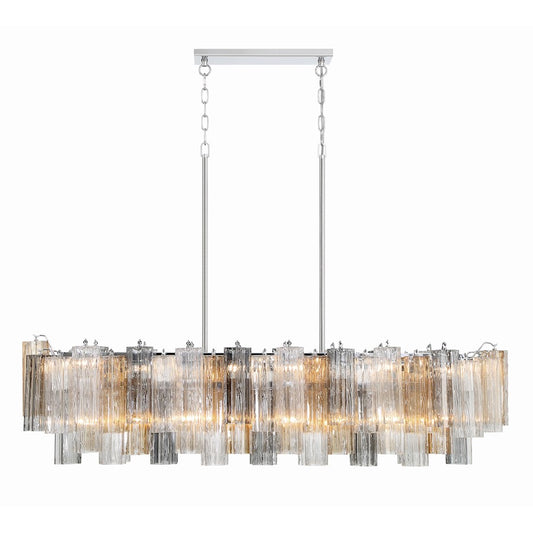14 Light Chandelier, Polished Chrome
