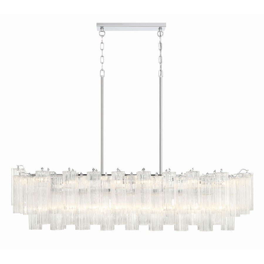 14 Light Chandelier, Polished Chrome