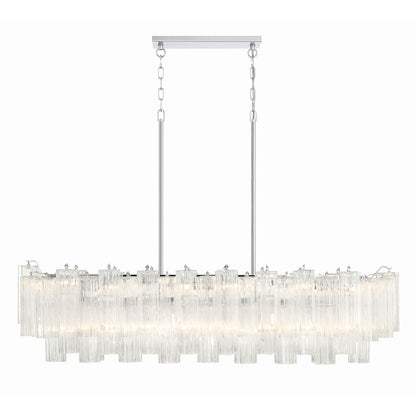 14 Light Chandelier, Polished Chrome