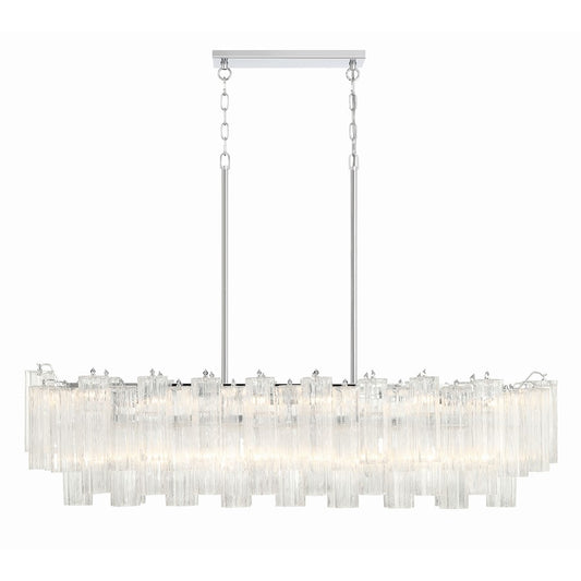 14 Light Chandelier, Polished Chrome
