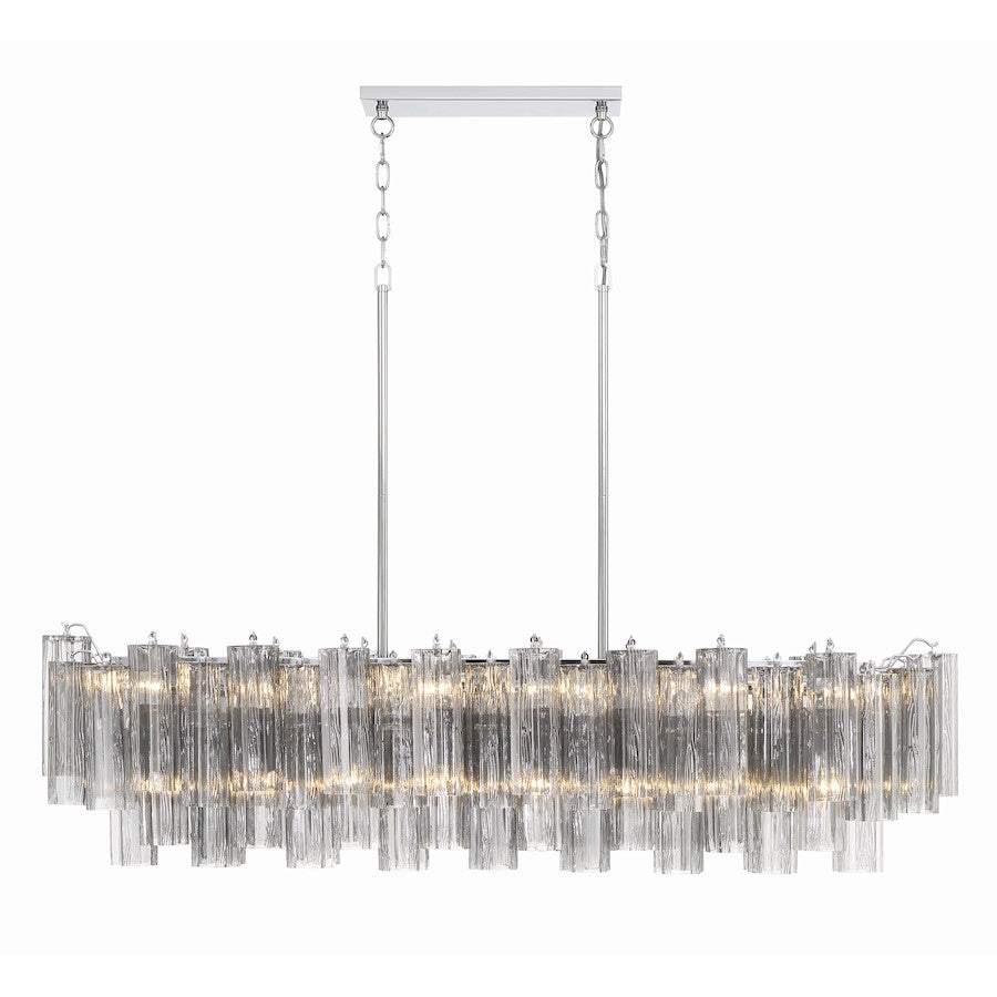 14 Light Chandelier, Polished Chrome