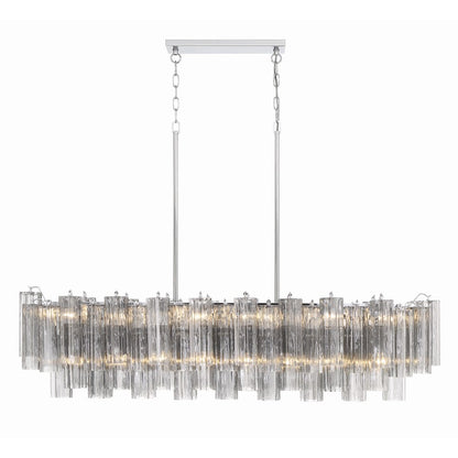 14 Light Chandelier, Polished Chrome