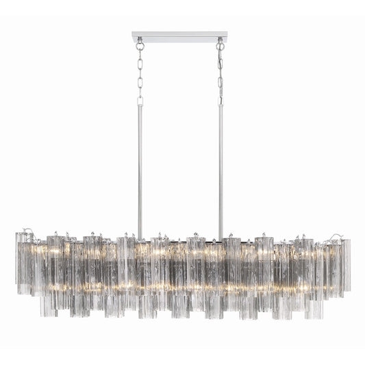 14 Light Chandelier, Polished Chrome