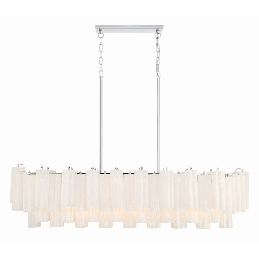 14 Light Chandelier, Polished Chrome
