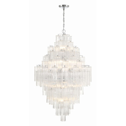 20 Light Chandelier, Polished Chrome