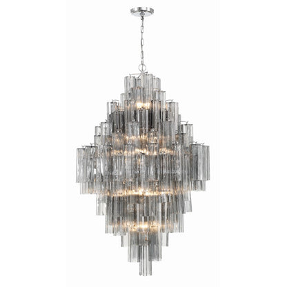 20 Light Chandelier, Polished Chrome