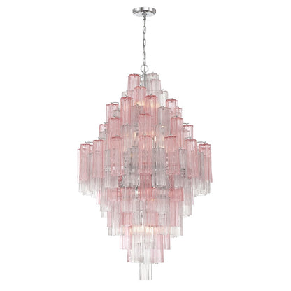 Crystorama Addis 20 Light Chandelier, Chrome/Spring - ADD-319-CH-SP