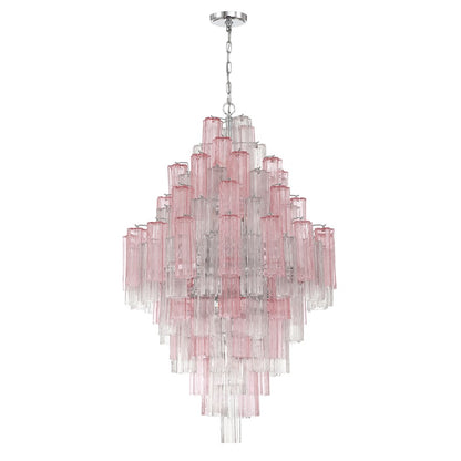 Crystorama Addis 20 Light Chandelier, Chrome/Spring