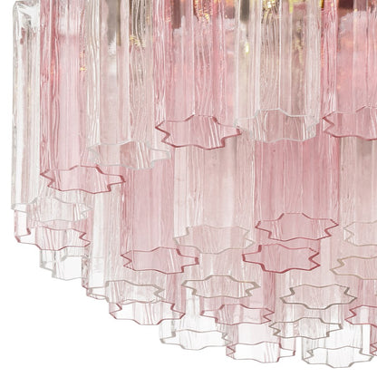 Crystorama Addis 7 Light Flush, Brass/Gold/Spring