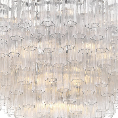 Crystorama Addis 28 Light 49" Chandelier, Polished Chrome/Clear