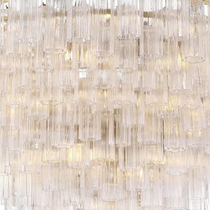 Crystorama Addis 40 Light 62" Chandelier, Aged Brass/Clear