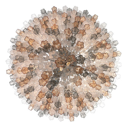 Crystorama Addis 40 Light 62" Chandelier, Polished Chrome/Autumn
