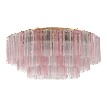 Crystorama Addis 16 Light Flush , Brass/Gold/Spring