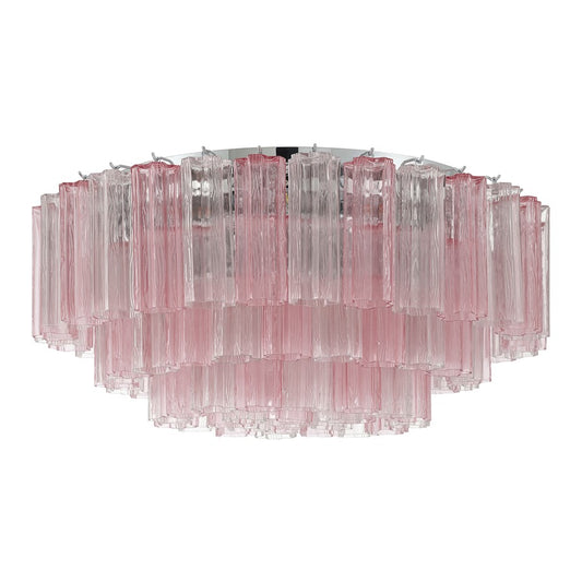 Crystorama Addis 16 Light Flush, Chrome/Spring