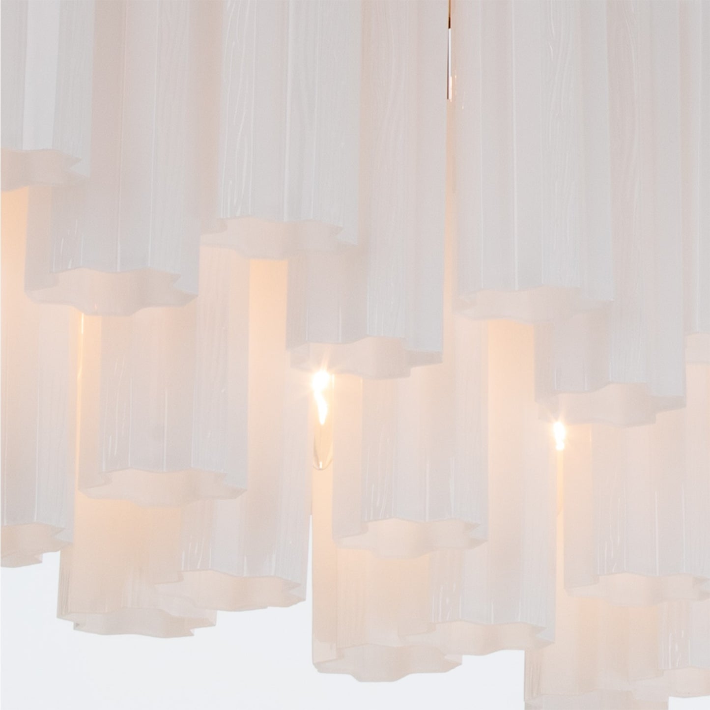Crystorama Addis 65in 16-Light Linear Chandelier | Mid-Century Aged Brass and White Tronchi Glass | Dining Room & Kitchen Island | 65 x 14 x 13.5 in | Model ADD-337-AG-WH