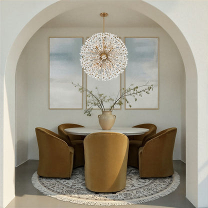 Crystorama Adley 12 Light 34" Chandelier, Aged Brass/Clear