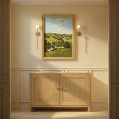 Crystorama Aragon 1 Light 4.5" Sconce, Soft Brass/White