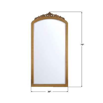 Crystorama Arden 36" Mirror, Burnished Brass