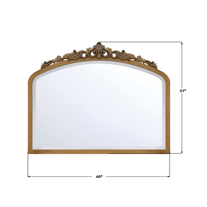 Crystorama Arden 40" Mirror, Burnished Brass