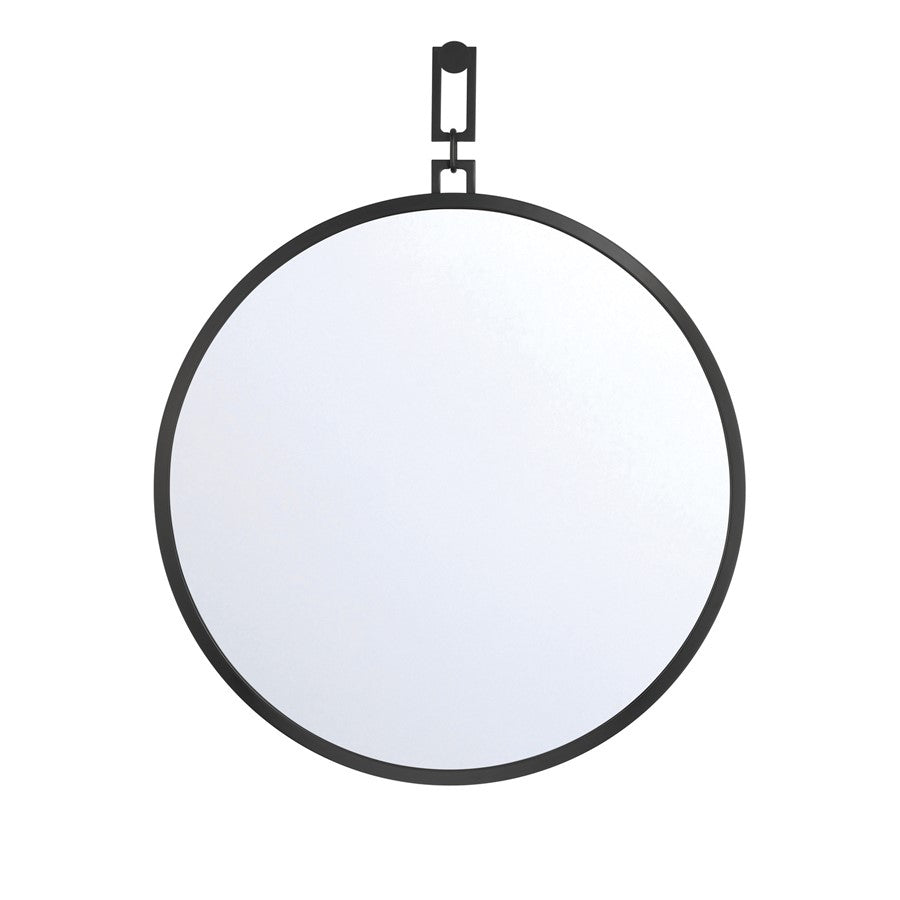 Crystorama Alston 40" Mirror, Matte Black - AST-M860-MK