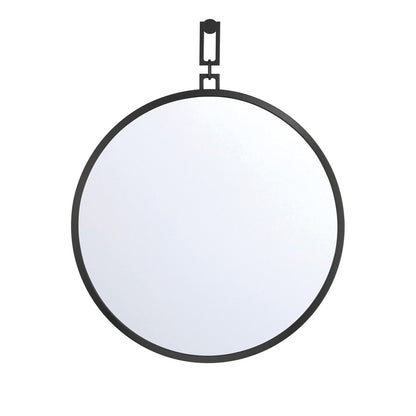 Crystorama Alston 40" Mirror, Matte Black - AST-M860-MK