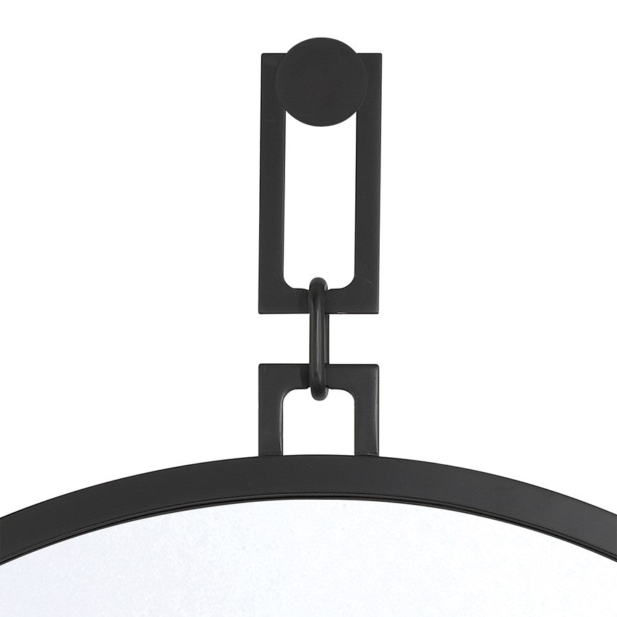 Crystorama Alston 40" Mirror, Matte Black