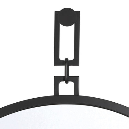 Crystorama Alston 40" Mirror, Matte Black