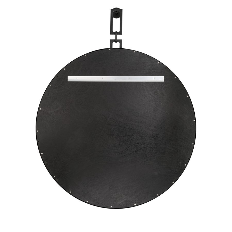 Crystorama Alston 40" Mirror, Matte Black