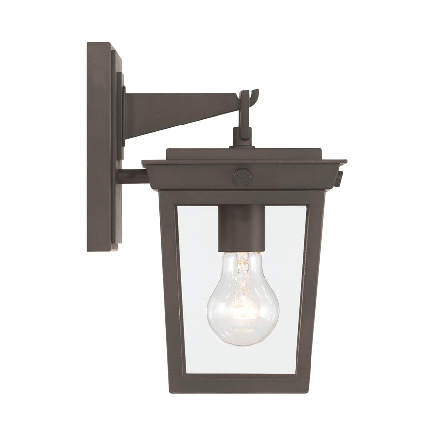 Crystorama Belmont 1 Light 6.5" Outdoor Sconce, Twilight Bronze