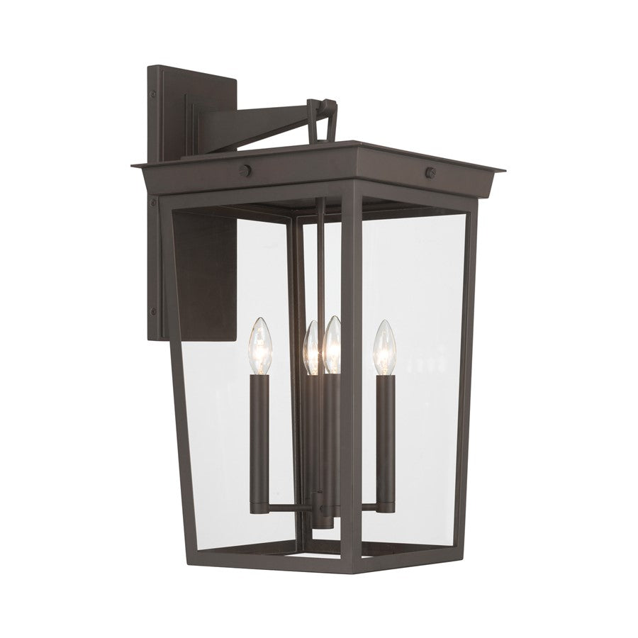 Crystorama Belmont 4 Light 14" Outdoor Sconce, Twilight Bronze - BEL-A8064-TZ