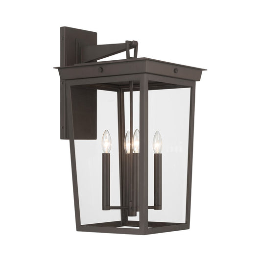 Crystorama Belmont 4 Light 14" Outdoor Sconce, Twilight Bronze - BEL-A8064-TZ