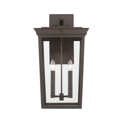 Crystorama Belmont 4 Light 14" Outdoor Sconce, Twilight Bronze